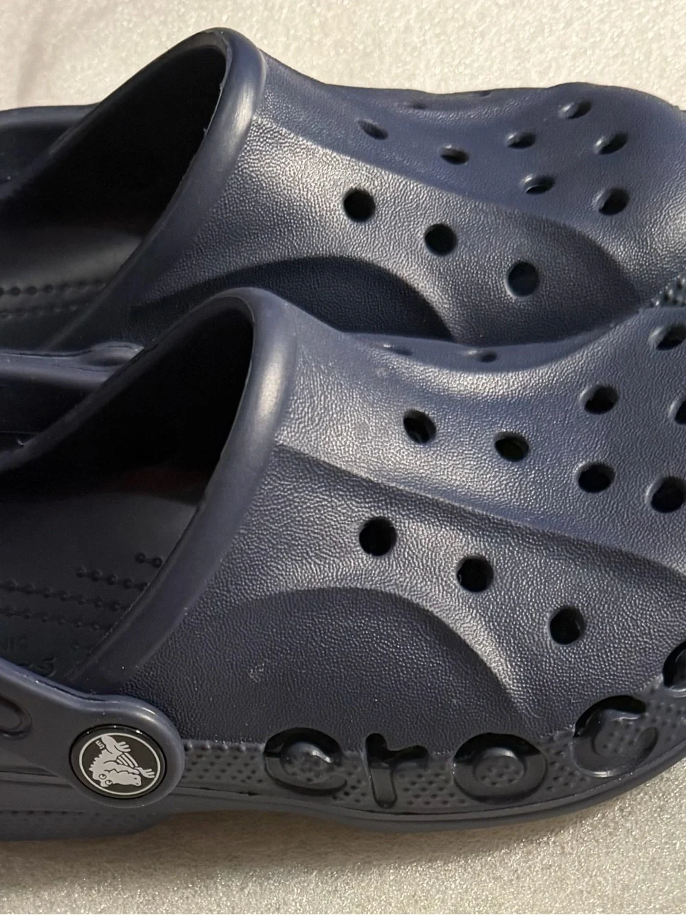 CROCS Kids Navy Blue Classic Clogs